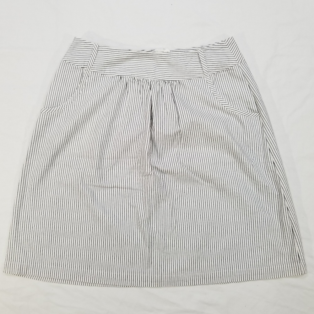 Talbots Petite Skirt Stretch A-line Pinstripe 8P